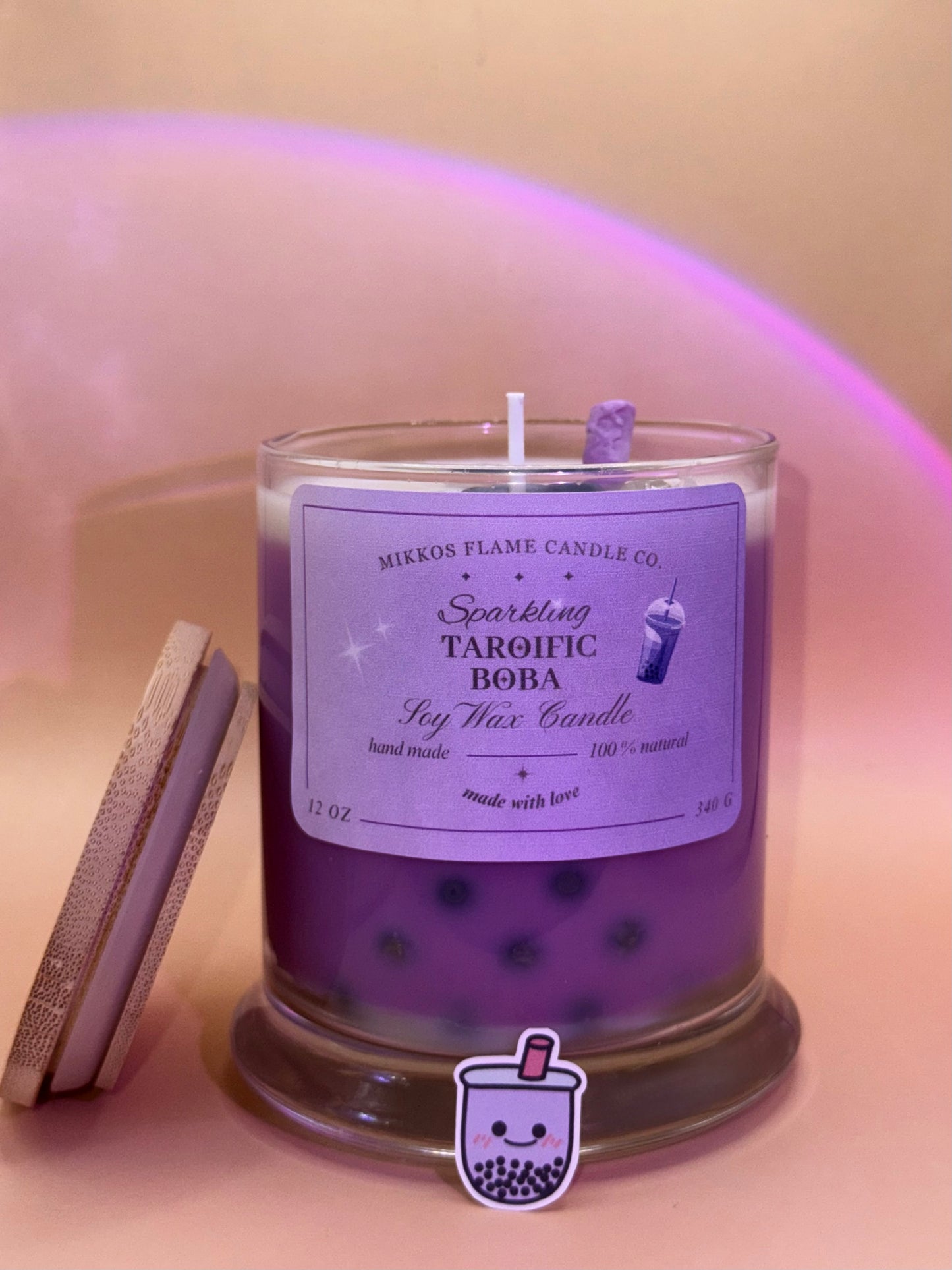 Sparkling Taroific Boba Candle💜⊹