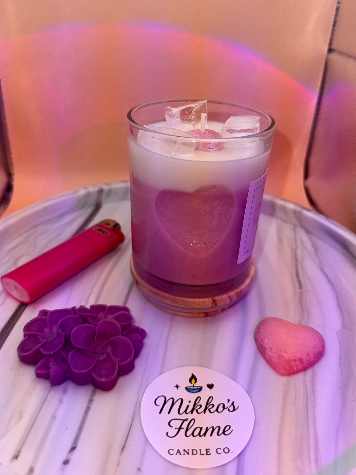 Iced Love Latte Candle💗