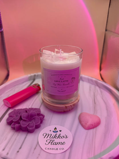 Iced Love Latte Candle💗