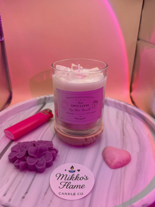 Iced Love Latte Candle💗
