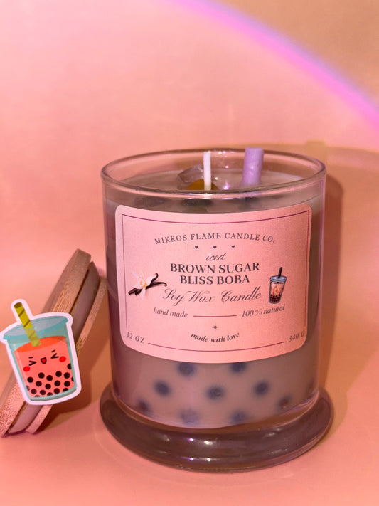 Iced Brown Sugar Bliss Boba Candle🍦