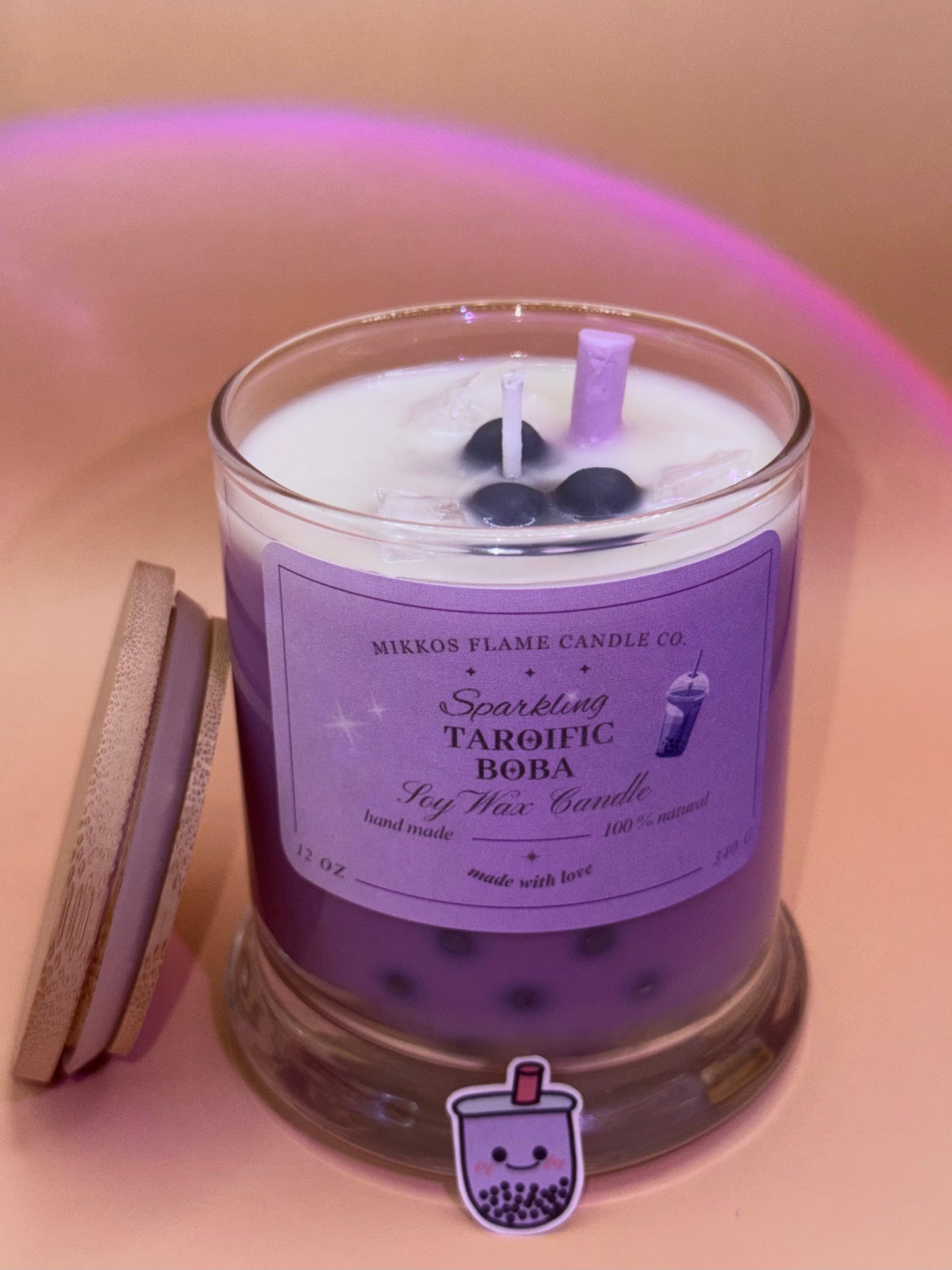 Sparkling Taroific Boba Candle💜⊹