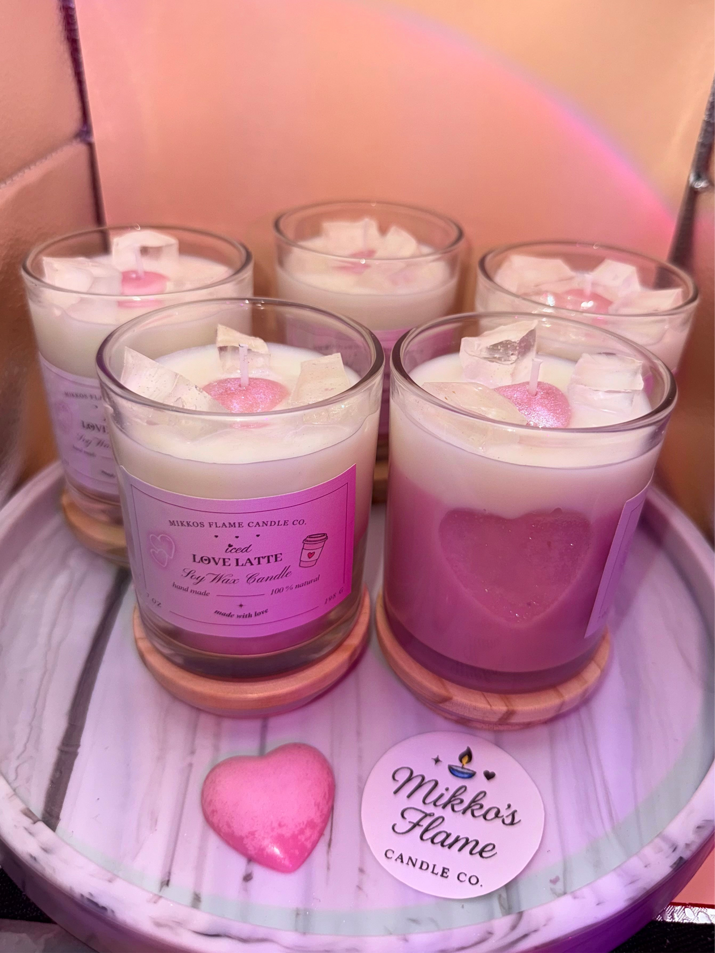 Iced Love Latte Candle💗