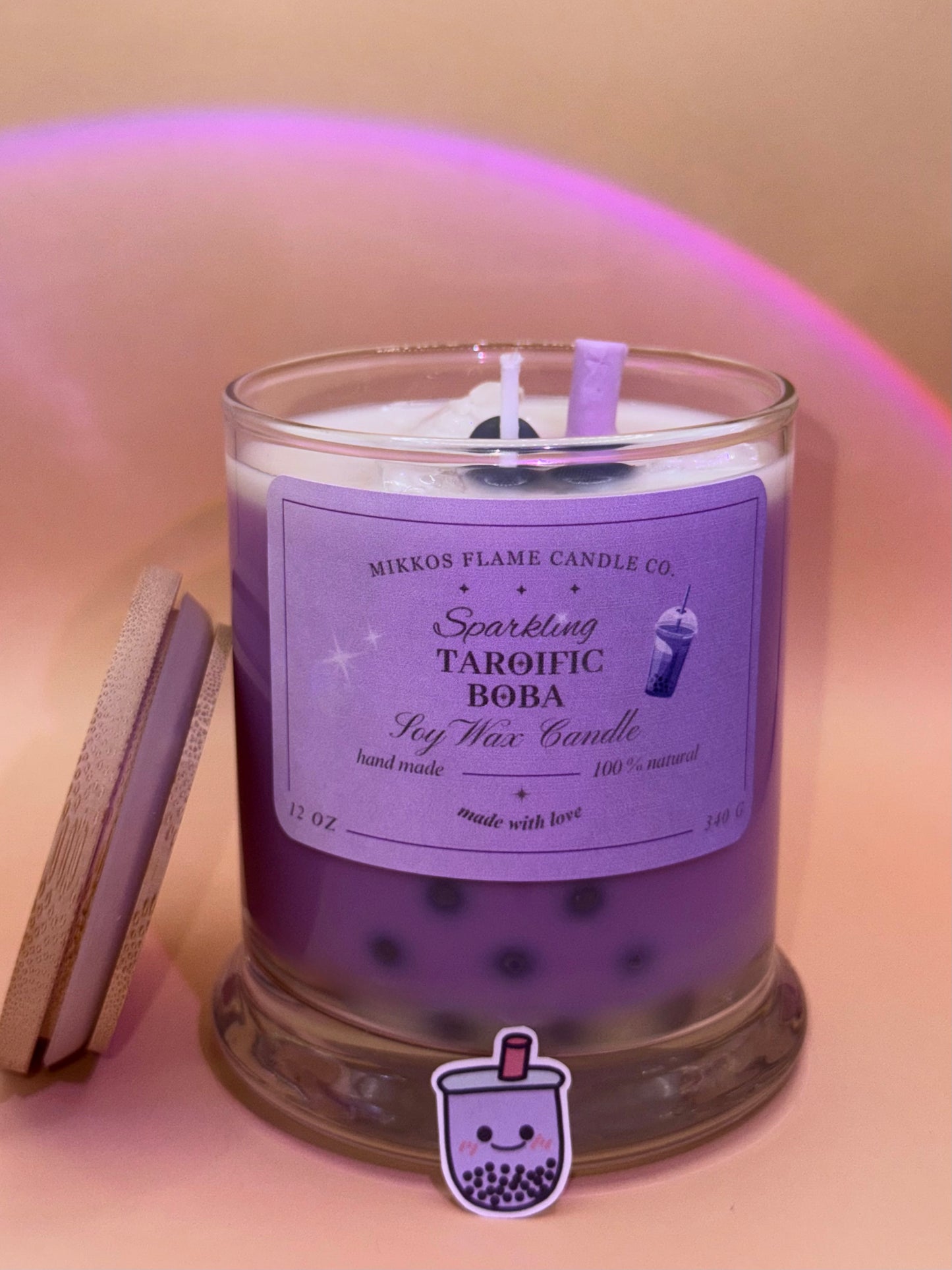 Sparkling Taroific Boba Candle💜⊹