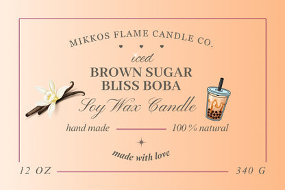 Iced Brown Sugar Bliss Boba Candle🍦
